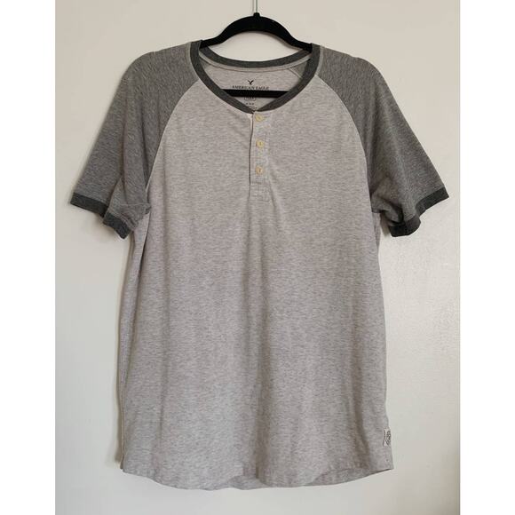 {SET} Red & Grey Men's American Eagle Classic Fit FLEX Short Sleeve T-Shirts M - Picture 3 of 5